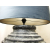 Lampa ceramiczna prążkowana Rustykalna z abażurem 92cm